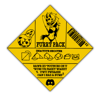 FURRYPACK custom "white powder" seal sticker